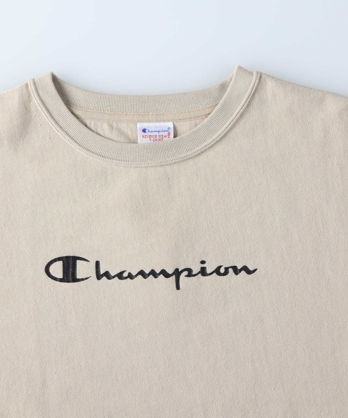 Champion（チャンピオン）の「【Champion】フロント刺繍Ｔシャツ（Tシャツ/カットソー・レディース・ホワイト/ベージュ・M/L）」の5枚目の写真