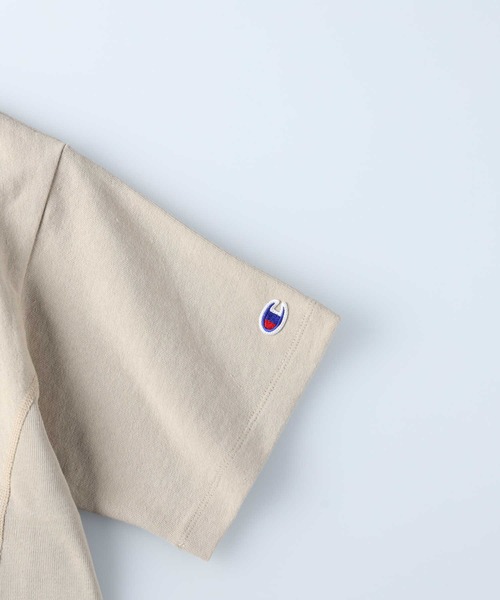 Champion（チャンピオン）の「【Champion】フロント刺繍Ｔシャツ（Tシャツ/カットソー・レディース・ホワイト/ベージュ・M/L）」の4枚目の写真