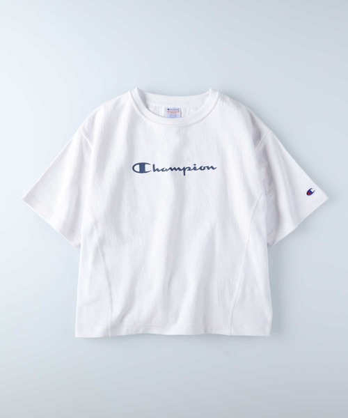 Champion（チャンピオン）の「【Champion】フロント刺繍Ｔシャツ（Tシャツ/カットソー・レディース・ホワイト/ベージュ・M/L）」の10枚目の写真