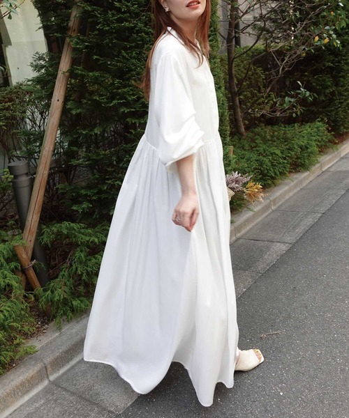 CORNERS（コーナーズ）の「ギャザーシャツワンピース（シャツ