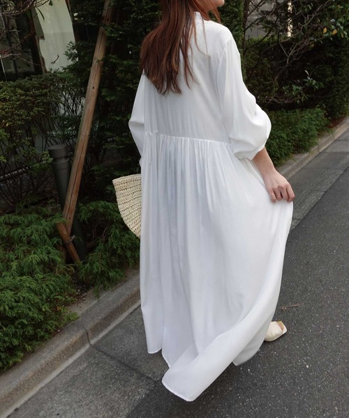 CORNERS（コーナーズ）の「ギャザーシャツワンピース（シャツ
