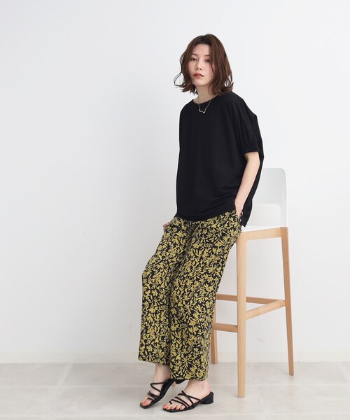SHOO・LA・RUE（シューラルー）の「◆【接触冷感/体型カバー】 シューアイス カノコ ドルマントップス（Tシャツ/カットソー・レディース・イエロー/ピンク系/オフホワイト/カーキ/ライトブルー/ブラック・00）」の15枚目の写真