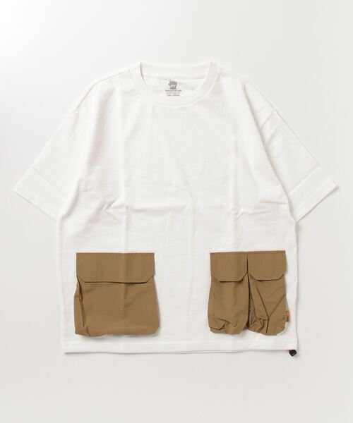 GRIP SWANY(グリップスワニー)の「GRIPSWANY キャンプポケットティ 4.0 GSC-56(Tシャツ/カットソー・メンズ・ホワイト×カーキブラウン/オリーブ/スミクロ/ブラウン・M/L/XL)」の15枚目の写真