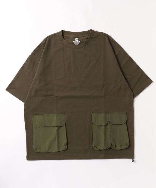 GRIP SWANY(グリップスワニー)の「GRIPSWANY キャンプポケットティ 4.0 GSC-56(Tシャツ/カットソー・メンズ・ホワイト×カーキブラウン/オリーブ/スミクロ/ブラウン・M/L/XL)」の18枚目の写真