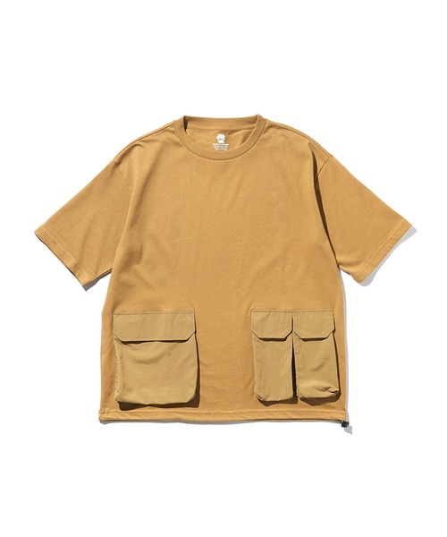 GRIP SWANY(グリップスワニー)の「GRIPSWANY キャンプポケットティ 4.0 GSC-56(Tシャツ/カットソー・メンズ・ホワイト×カーキブラウン/オリーブ/スミクロ/ブラウン・M/L/XL)」の21枚目の写真