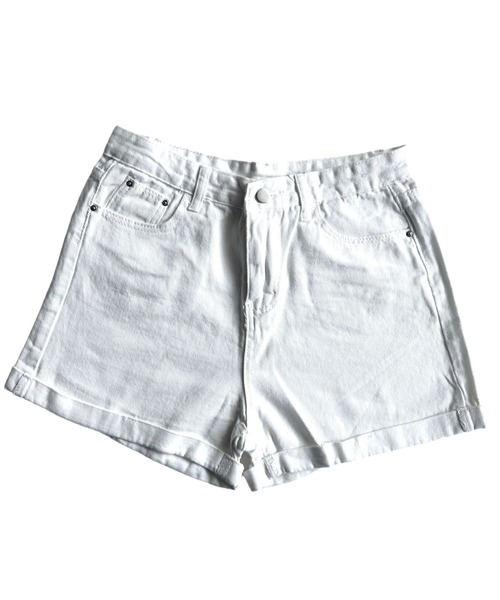 United store(ユナイテッドストア)の「ハイウエストデニムショーツ(デニムパンツ・レディース・ホワイト/ブラック/ブルー/ライトブルー・M/S/L)」の22枚目の写真