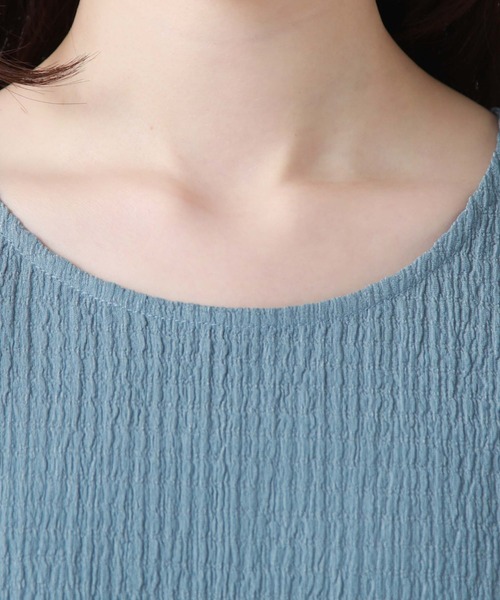 archives(アルシーヴ)の「バルーンポコポコカットTOPS(Tシャツ/カットソー・レディース・ブルー/オフホワイト/ブラック/ミント・MEDIUM)」の21枚目の写真