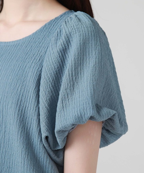 archives(アルシーヴ)の「バルーンポコポコカットTOPS(Tシャツ/カットソー・レディース・ブルー/オフホワイト/ブラック/ミント・MEDIUM)」の22枚目の写真