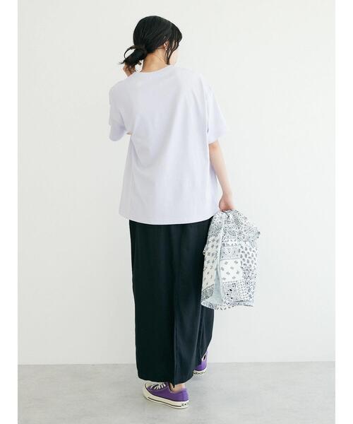 CRAFT STANDARD BOUTIQUE（クラフトスタンダードブティック）の「麻混2WAYサロペットスカート（スカート・レディース・ブラック・M/L）」の13枚目の写真