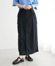 麻混2WAYサロペットスカート