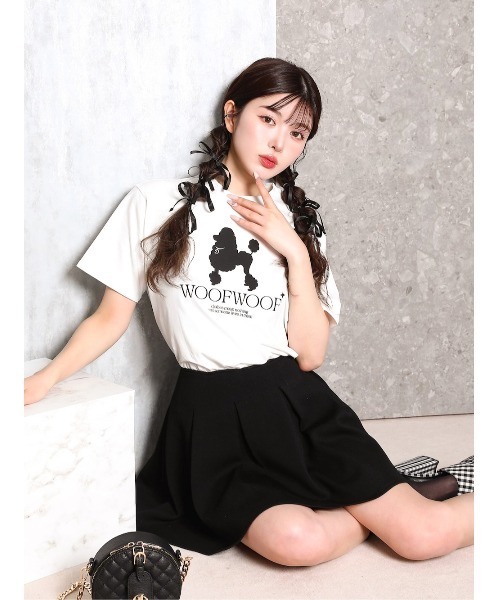 Darich(ダーリッチ)の「アニマルシルエットTシャツ(Tシャツ/カットソー・レディース・ホワイト/ピンク/サックスブルー・FREE)」の13枚目の写真