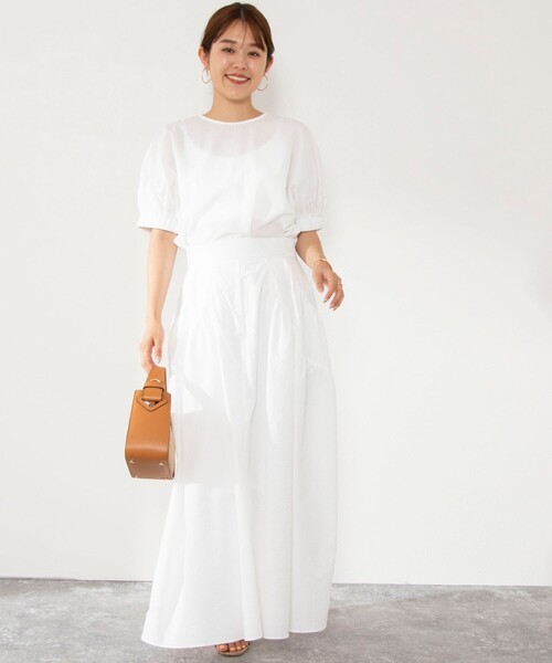 NOLLEY’S（ノーリーズ）の「《セットアップ対応》ポコポコサッカーブラウス（シャツ/ブラウス・レディース・ブラック/グレー系その他2/オフホワイト/イエロー系その他4・38）」の15枚目の写真