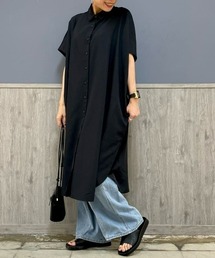 HONEYSUCKLE ROSE(ハニーサックルローズ)サラサラ冷感シャツワンピ
