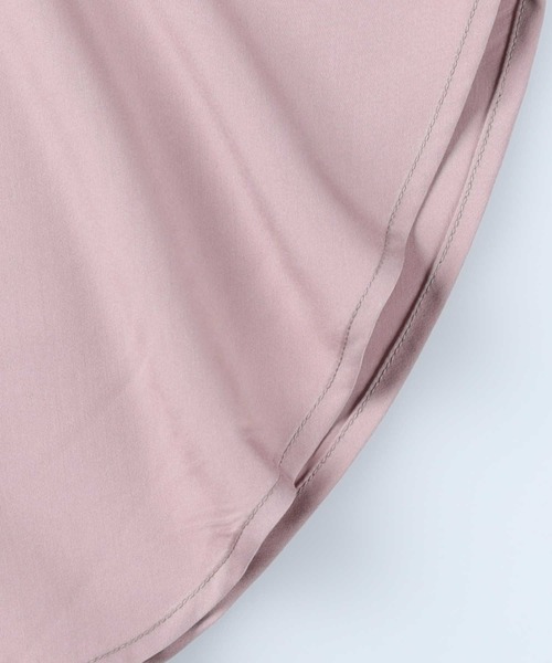 Right-on（ライトオン）の「【HONEYSUCKLE ROSE】サラサラ冷感シャツワンピ（シャツワンピース・レディース・ピンク/ブラック/オフホワイト・L/M）」の20枚目の写真