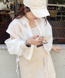 one after another NICE CLAUP | マルチWAY/シアーショートシャツ(シャツ/ブラウス)