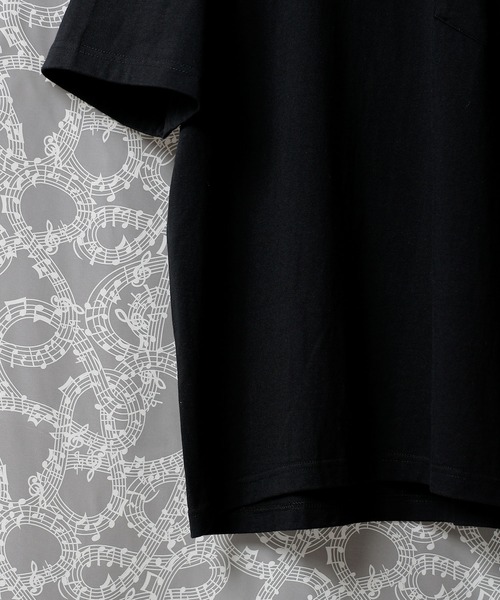 NUMBER (N)INE(ナンバーナイン)の「HEY CALM DOWN! POCKET T-SHIRT(Tシャツ/カットソー・メンズ・ブラック/ホワイト・2/3/4)」の5枚目の写真