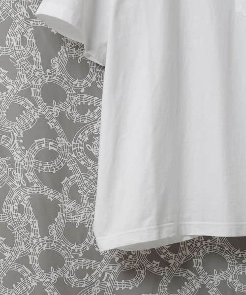 NUMBER (N)INE(ナンバーナイン)の「HEY CALM DOWN! POCKET T-SHIRT(Tシャツ/カットソー・メンズ・ブラック/ホワイト・2/3/4)」の9枚目の写真