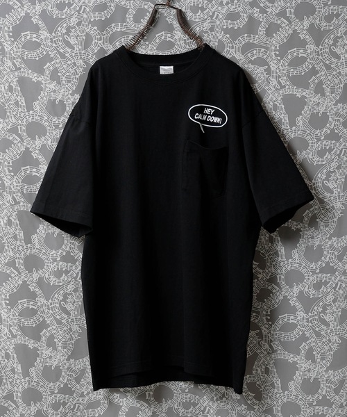 NUMBER (N)INE(ナンバーナイン)の「HEY CALM DOWN! POCKET T-SHIRT(Tシャツ/カットソー・メンズ・ブラック/ホワイト・2/3/4)」の16枚目の写真
