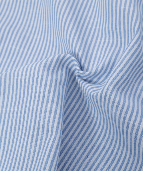 Edit Sheen（エディットシーン）の「フリルカラーストライプ半袖ブラウス（シャツ/ブラウス・レディース・ブラック/ブルー・M）」の11枚目の写真