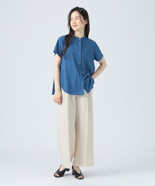 BEAMSHEART/バックプリーツブラウス