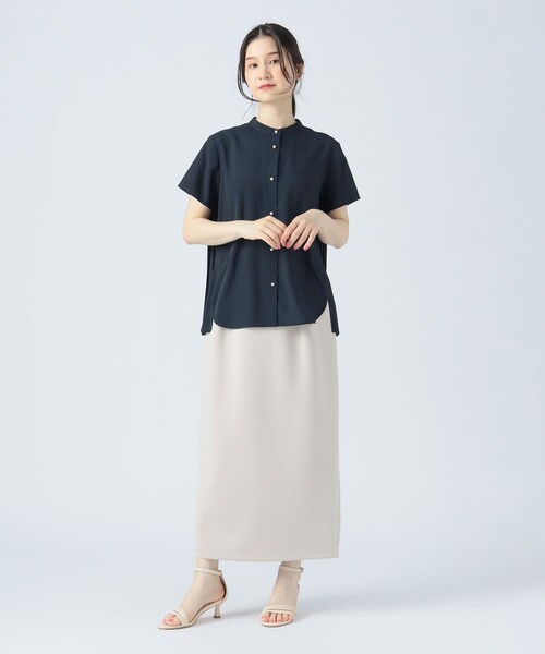 BEAMSHEART/バックプリーツブラウス