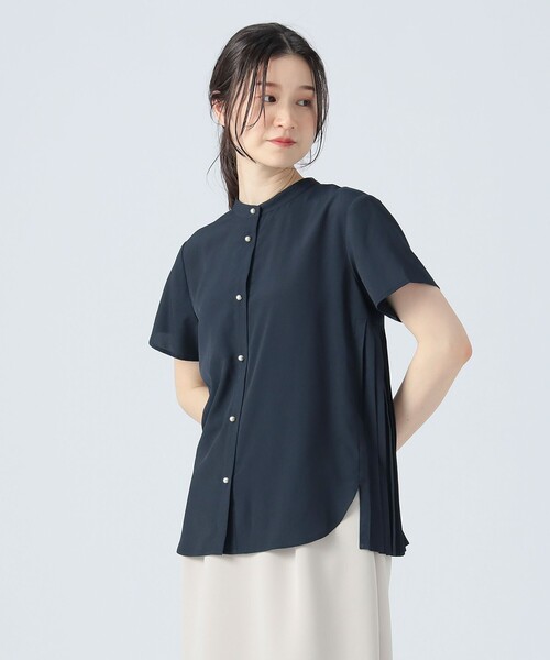 BEAMSHEART/バックプリーツブラウス