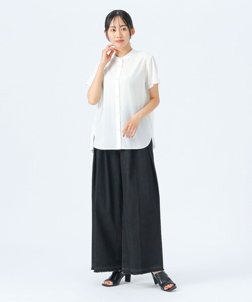 BEAMSHEART/バックプリーツブラウス