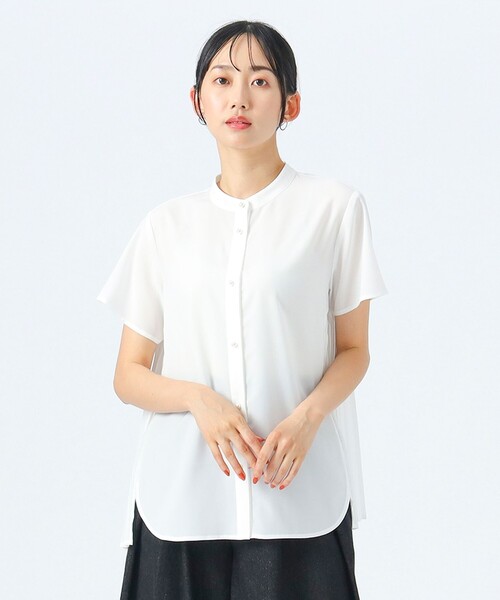 BEAMSHEART/バックプリーツブラウス