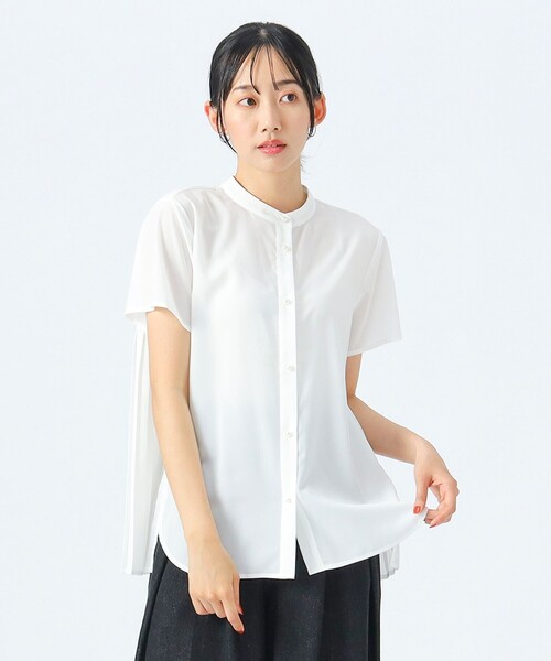 BEAMS HEART（ビームスハート）の「バックプリーツ ブラウス（シャツ/ブラウス・レディース・オフホワイト/ネイビー/ブルー・FREE）」の20枚目の写真