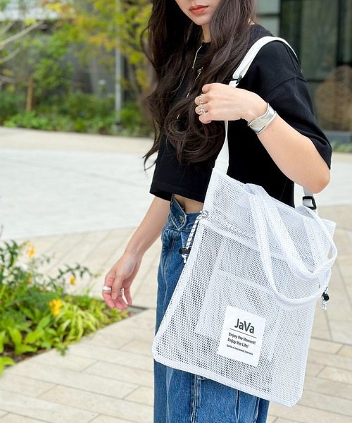 EREWHON メッシュ トートバッグ ネイビー EREWHON メッシュ トート