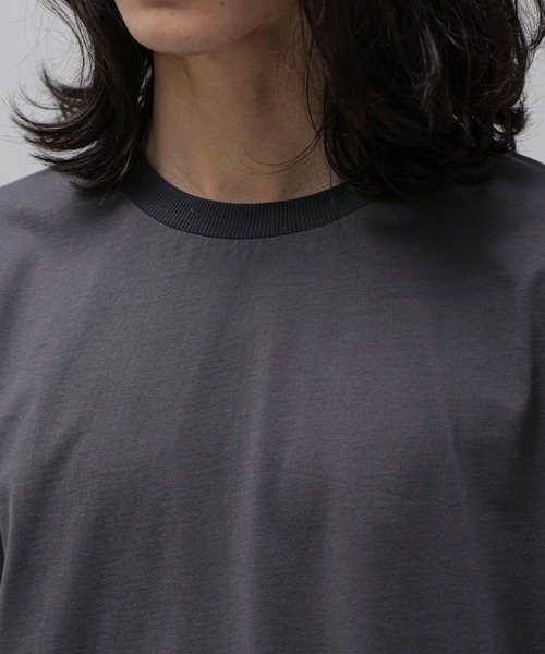 NANO universe(ナノユニバース)の「LB.04/幾何学切り替えTシャツ(Tシャツ/カットソー・メンズ・ライトグレー/ベージュ/チャコール・L/M/S)」の18枚目の写真