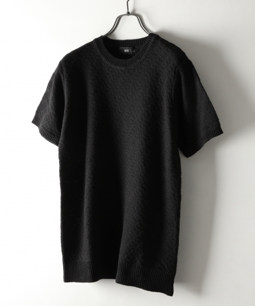 HARE（ハレ）の「リンクスアミニットプルオーバー(HARE)（ニット/セーター・メンズ・カーキ/オフホワイト/ブラック/グレー・SMALL/LARGE/MEDIUM）」の3枚目の写真