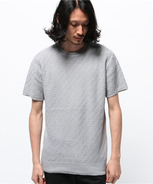 HARE（ハレ）の「リンクスアミニットプルオーバー(HARE)（ニット/セーター・メンズ・カーキ/オフホワイト/ブラック/グレー・SMALL/LARGE/MEDIUM）」の15枚目の写真