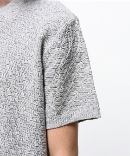 HARE（ハレ）の「リンクスアミニットプルオーバー(HARE)（ニット/セーター・メンズ・カーキ/オフホワイト/ブラック/グレー・SMALL/LARGE/MEDIUM）」の12枚目の写真