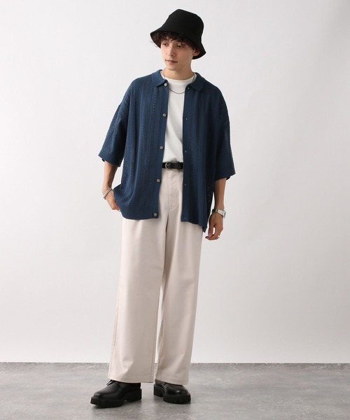 RAGEBLUE（レイジブルー）の「TR stretch tuck wide slacks / TR