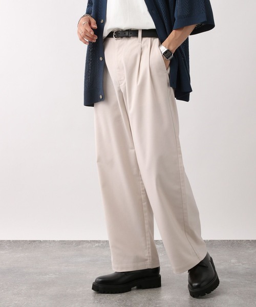 RAGEBLUE（レイジブルー）の「TR stretch tuck wide slacks / TR