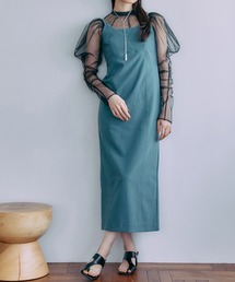 PUBLIC TOKYO | 【三重県産】チュールレイヤードストレッチキャミドレス/オケージョンワンピ(ワンピース)