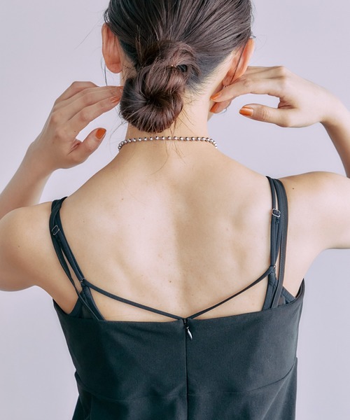 PUBLIC TOKYO（パブリックトウキョウ）の「【三重県産】チュールレイヤードマルチウェイセットワンピ（ワンピース・レディース・ブラック/グリーン・FREE）」の18枚目の写真