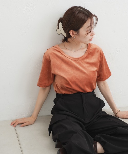 Kastane（カスタネ）の「ベロアTEE（Tシャツ/カットソー）」 - WEAR