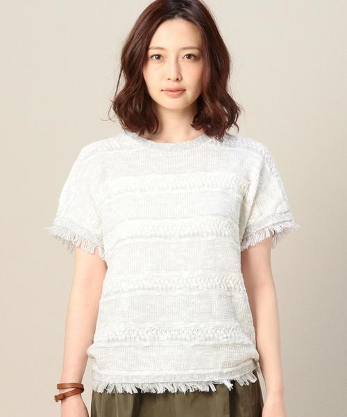 BEAUTY&YOUTH UNITED ARROWS(ビューティーアンドユースユナイテッドアローズ)の「BY ミックスマルチフリンジプルオーバー◆(ニット/セーター・レディース・ブラック/ライトグレー/オリーブ・フリー)」の5枚目の写真