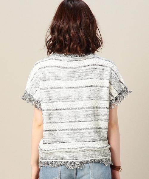 BEAUTY&YOUTH UNITED ARROWS(ビューティーアンドユースユナイテッドアローズ)の「BY ミックスマルチフリンジプルオーバー◆(ニット/セーター・レディース・ブラック/ライトグレー/オリーブ・フリー)」の13枚目の写真