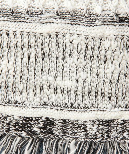 BEAUTY&YOUTH UNITED ARROWS(ビューティーアンドユースユナイテッドアローズ)の「BY ミックスマルチフリンジプルオーバー◆(ニット/セーター・レディース・ブラック/ライトグレー/オリーブ・フリー)」の14枚目の写真