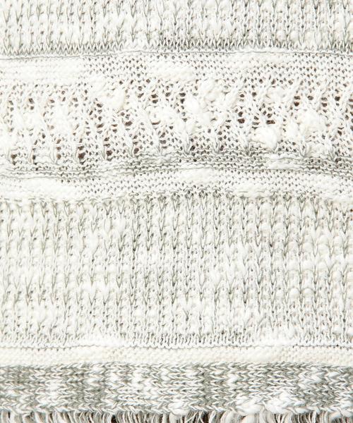 BEAUTY&YOUTH UNITED ARROWS(ビューティーアンドユースユナイテッドアローズ)の「BY ミックスマルチフリンジプルオーバー◆(ニット/セーター・レディース・ブラック/ライトグレー/オリーブ・フリー)」の9枚目の写真