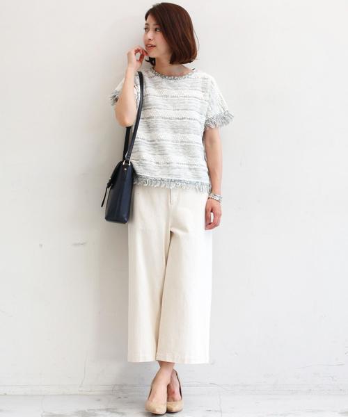 BEAUTY&YOUTH UNITED ARROWS(ビューティーアンドユースユナイテッドアローズ)の「BY ミックスマルチフリンジプルオーバー◆(ニット/セーター・レディース・ブラック/ライトグレー/オリーブ・フリー)」の16枚目の写真