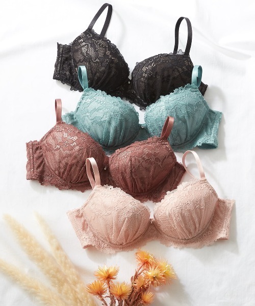 tutuanna（チュチュアンナ）の「ブラジャーショーツセット総レースブラ&ショーツセット(Fカップ)（ブラ&ショーツ・レディース・ブラウン系その他/グリーン/ライトピンク/ブラック・F70/F80/F75/F65）」の13枚目の写真