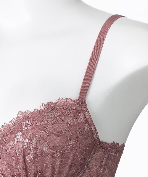 tutuanna（チュチュアンナ）の「ブラジャーショーツセット総レースブラ&ショーツセット(Fカップ)（ブラ&ショーツ・レディース・ブラウン系その他/グリーン/ライトピンク/ブラック・F70/F80/F75/F65）」の14枚目の写真