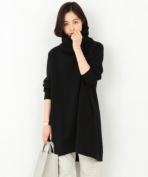 BEAMS BOY（ビームスボーイ）の「BEAMS BOY / スウェットタートルワンピース 15FW（ワンピース・レディース・ナチュラル/グレー/ブラック・ONE SIZE）」の21枚目の写真