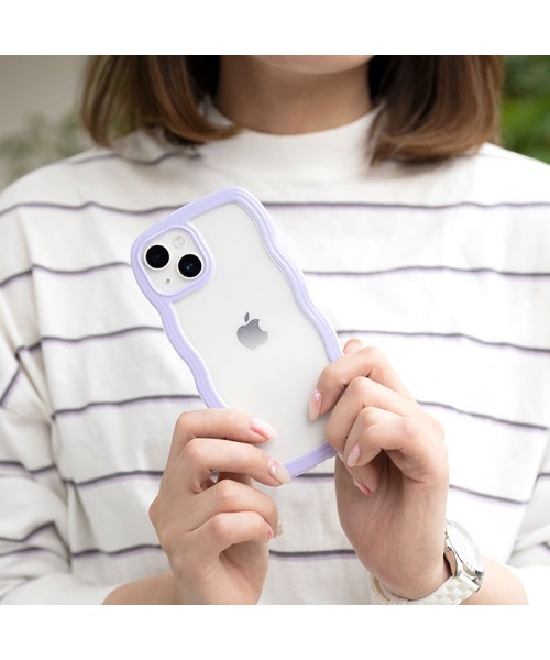 Hamee（ハミィ）の「iPhone 17/17 Pro/16/16Pro/15/15Pro/14/14 Pro/13/13 Pro/12/12 Pro/SE(第3/第2世代)/8/7 ULTRA FINE Wavy Frame iPhone ケース（スマホケース/カバー・レディース・ホワイト/ラベンダー/イエロー/ミント/ベビーピンク/スカイブルー/ブラック・iPhone 12/12 Pro/iPhone 14/iPhone 13/iPhone 7/8/SE(第2/第3世代)/iPhone 13 Pro/iPhone 14 Pro/iPhone 13/14/15/iPhone 15 Pro/iPhone 16/iPhone 16 Pro/iPhone 17 Pro/iPhone 17）」の14枚目の写真