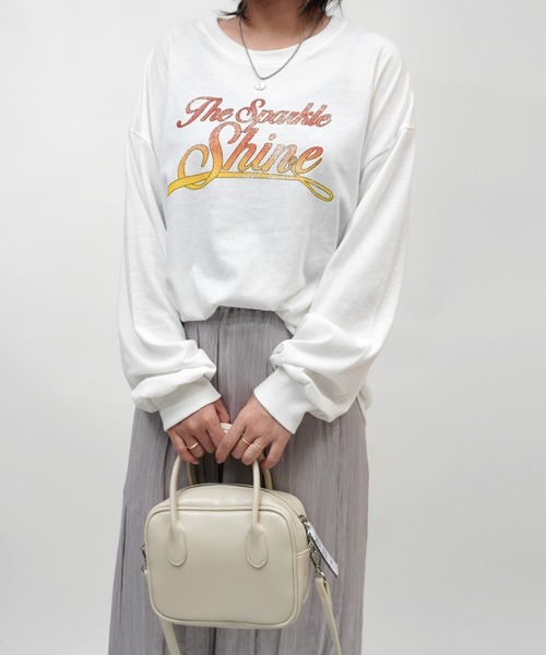 ARCHIVER(アーカイバ)の「【Bz】グラデーションロゴプリントユニセックスBIGロンT/プリント長袖Tシャツ(RZ)(Tシャツ/カットソー・メンズ・オフホワイト/ブラック系その他/ブラック・FREE)」の17枚目の写真
