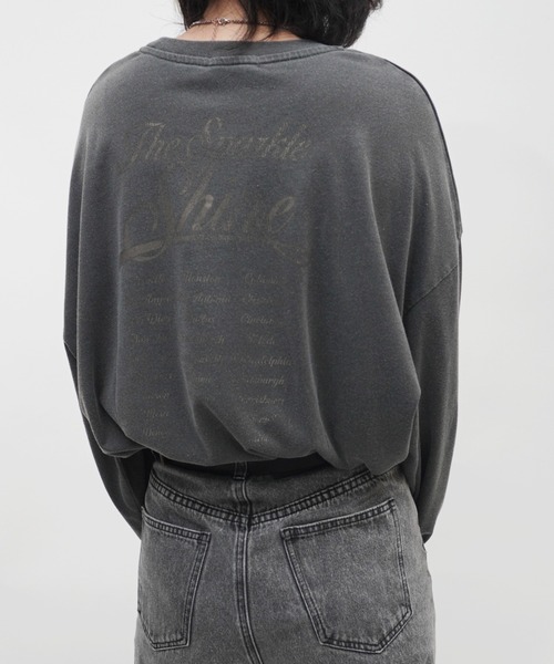ARCHIVER(アーカイバ)の「【Bz】グラデーションロゴプリントユニセックスBIGロンT/プリント長袖Tシャツ(RZ)(Tシャツ/カットソー・メンズ・オフホワイト/ブラック系その他/ブラック・FREE)」の8枚目の写真